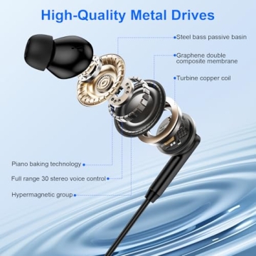 Premium USB C Samsung Earbuds Wired for Clear Sound