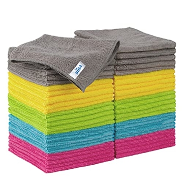 Premium MR.SIGA Microfiber Cleaning Towels, 50 Pack, All-Purpose Cleaning