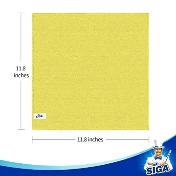 MR.SIGA Microfiber Cleaning Towels - Vibrant & Durable - 50 Pack