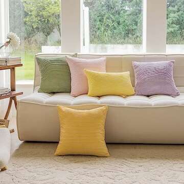 Stylish Home Brilliant 12x20 Lumbar Pillow Cover