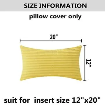 Stylish Home Brilliant 12x20 Lumbar Pillow Cover
