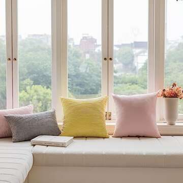 Stylish Home Brilliant 12x20 Lumbar Pillow Cover