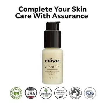 RAYA Serum for Face | Vitamin-A & Vitamin C Serum | Anti-Aging, Antioxidant Face Serum | Skin Care Serum for Oily Skin | Smoothing, Refining & Skin lightening