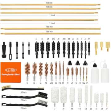 PERWIN Universal Gun Cleaning Kit for All Caliber Pistol Rifle Handgun Shotgun Hunting Cleaning Kit ...