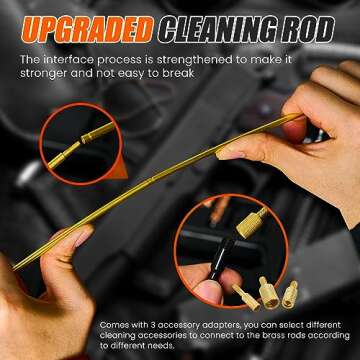 PERWIN Universal Gun Cleaning Kit for All Caliber Pistol Rifle Handgun Shotgun Hunting Cleaning Kit with Brass Rods and Tough Carrying Case, Gun Accessories Gifts for Men