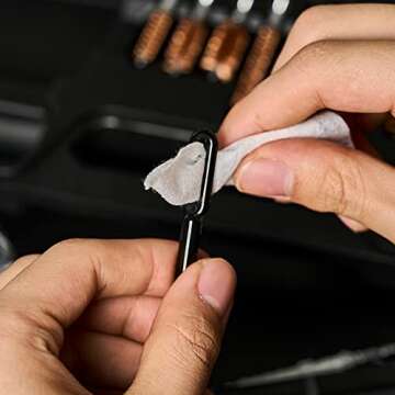 PERWIN Universal Gun Cleaning Kit for All Caliber Pistol Rifle Handgun Shotgun Hunting Cleaning Kit with Brass Rods and Tough Carrying Case, Gun Accessories Gifts for Men