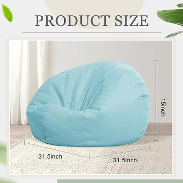 Sliner Stuffed Animal Storage Bean Bag Chair Covers
