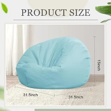 Sliner Stuffed Animal Storage Bean Bag Chair Covers