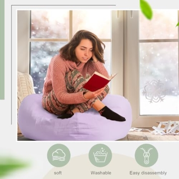 Sliner Stuffed Animal Storage Bean Bag Chair Covers