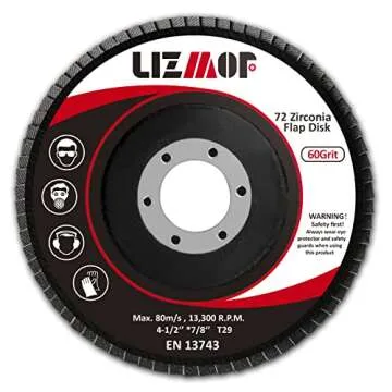 LIZMOF 4-1/2 Inch Flap Discs - Metal Grinding Solution