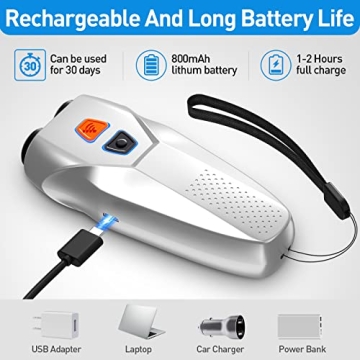 Dog Bark Control Device Ultrasonic Dual Sensor Rechargeable