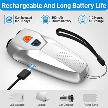 Dog Bark Control Device Ultrasonic Dual Sensor Rechargeable