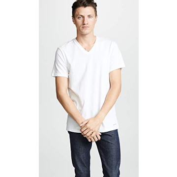 Calvin Klein Men's Cotton Classics 3 Pack V Neck Undershirts