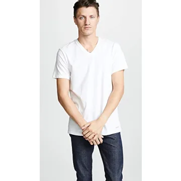 Calvin Klein Men's Cotton Classics 3 Pack V Neck Undershirts