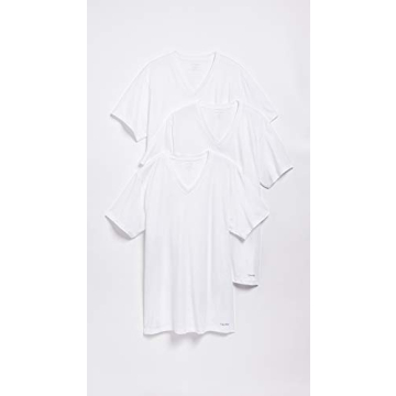 Calvin Klein Men's Cotton Classics 3 Pack V Neck Undershirts