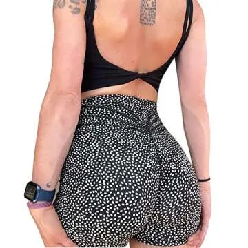 Aoxjox Trinity Workout Biker Shorts for Women Tummy Control High Waisted Exercise Athletic Gym Runni...