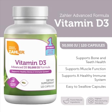 Zahler Advanced Vitamin D3 50000 IU - Immune & Bone Health