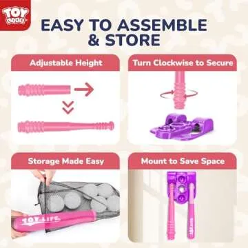 TOY Life Tball Set for Kids 3-5 T Ball Toddler Baseball Set Girls T Ball Sets for Kids 5-8 Tball Bat Tee Ball Sets for Kids 3-5 Tball Set for Toddlers 1-3 Outdoor Toddler Toys 6 T-Balls Glove