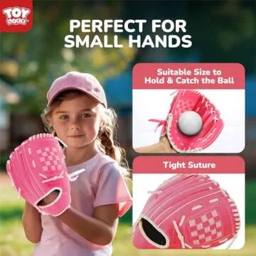 TOY Life Tball Set for Kids 3-5 T Ball Toddler Baseball Set Girls T Ball Sets for Kids 5-8 Tball Bat Tee Ball Sets for Kids 3-5 Tball Set for Toddlers 1-3 Outdoor Toddler Toys 6 T-Balls Glove