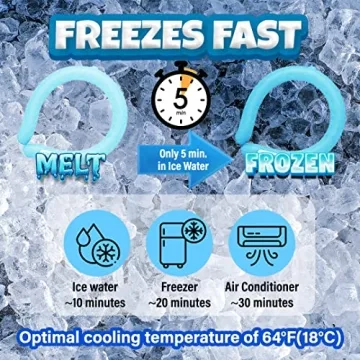 KN Flax Ice Ring Neck Cooler for Instant Summer Relief