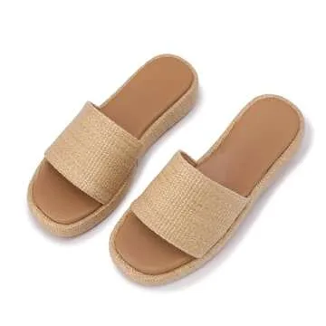 Stylish LUXMUWA Raffia Wedge Sandals for Women in 2025