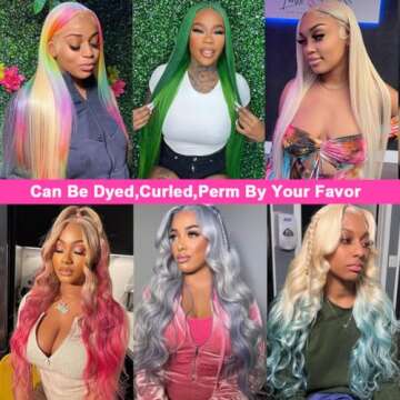 Tuneful 250% Density HD 613 Lace Front Wig Human Hair 13x4 Straight Blonde Lace Front Wigs Human Hair Pre Plucked 613 Frontal Wig Brazilian Virgin Hair for Black Women (24 Inch, Blonde Wigs)