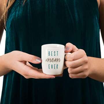 Pavilion Gift Company Best Mom Ever Mini Espresso Mug, 5 oz