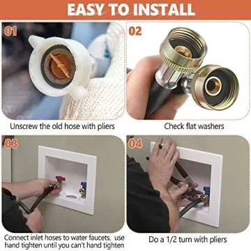 Dreyoo Y Hose Connector for Hot & Cold Water Supply