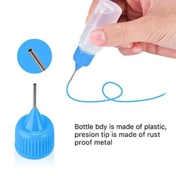 30pcs Precision Tip Applicator Glue Bottles Set