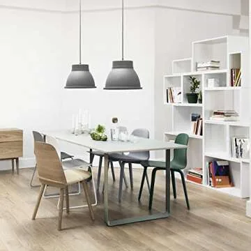 Simple Deluxe 20 Feet Extension Hanging Lantern Pendant Light Lamp Cord Cable E26 Socket (No Bulb Included), White