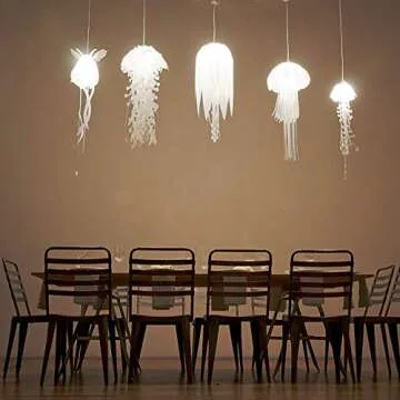 Simple Deluxe 20 Feet Extension Hanging Lantern Pendant Light Lamp Cord Cable E26 Socket (No Bulb Included), White