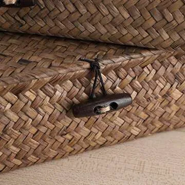 Stylish Multitasking Hipiwe Seagrass Storage Baskets