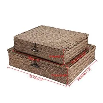 Stylish Multitasking Hipiwe Seagrass Storage Baskets