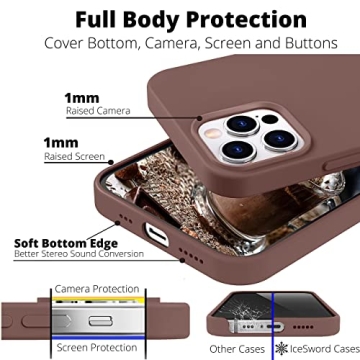 IceSword iPhone 13 Coffee Case - Shockproof Liquid Silicone