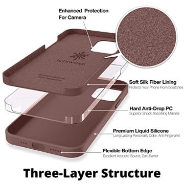 IceSword iPhone 13 Coffee Case - Shockproof Liquid Silicone