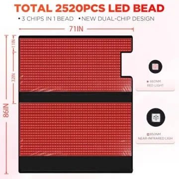 ADVARAYS Red Light Therapy Pad for Pain Relief and Skin Health
