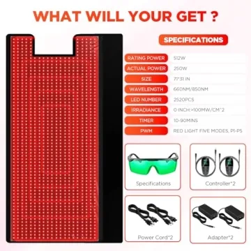 ADVARAYS Red Light Therapy Pad for Pain Relief and Skin Health