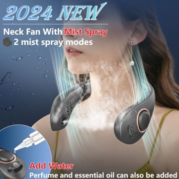 Neck Fan with Mist Spray for Cool Comfort Anywhere