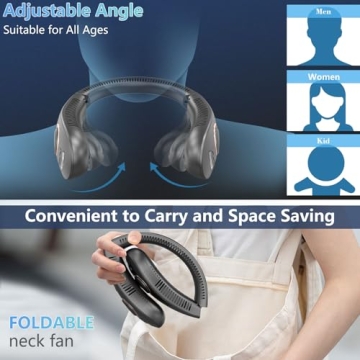 Neck Fan with Mist Spray for Cool Comfort Anywhere