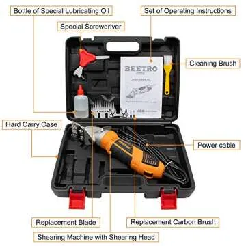 BEETRO 550W Professional Sheep Shears for Livestock Grooming