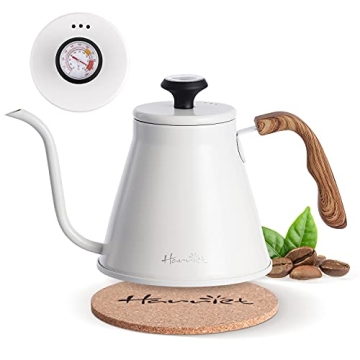 Harriet Gooseneck Kettle - 37oz (1.1L) Stovetop Kettle with Thermometer