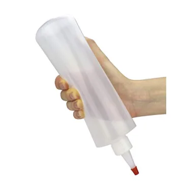 16 oz Squeeze Bottles with Red Top - Flexible Use Bottles