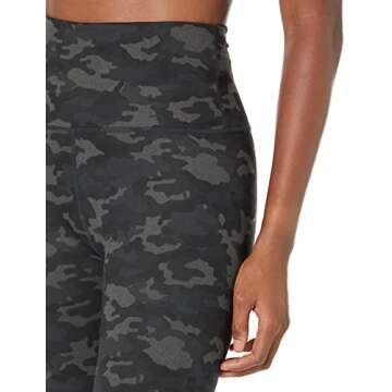 Core 10 Women's All Day Comfort High-Waist Full-Length Yoga Legging, Grey Heather, Camo, X-Small