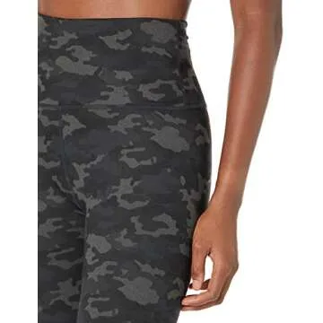 Core 10 Women's All Day Comfort High-Waist Full-Length Yoga Legging, Grey Heather, Camo, X-Small
