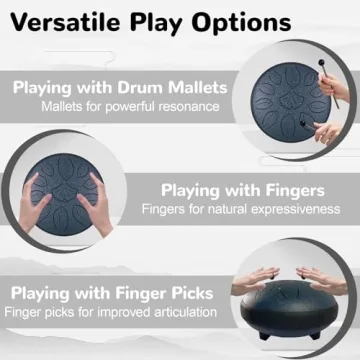 TUOKING 6 Inch Steel Tongue Drum for Relaxation Gifts