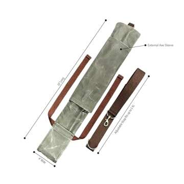 Axe and Saw Sling, Bushcraft Axe Carrier, Waxed Canvas Ax Bag, Axe Bag, Bucksaw Bag, Ax Sheath, Sling Bag, Boreal Saw Bag