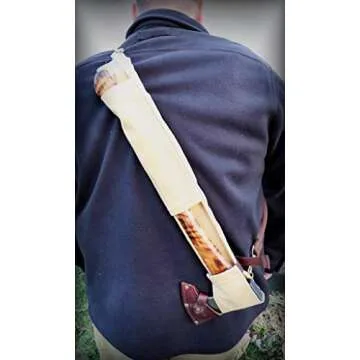 Axe and Saw Sling, Bushcraft Axe Carrier, Waxed Canvas Ax Bag, Axe Bag, Bucksaw Bag, Ax Sheath, Sling Bag, Boreal Saw Bag