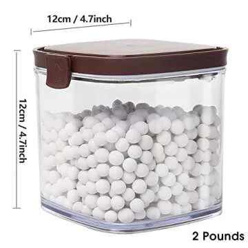 10mm Pre-Washed Ceramic Pie Crust Weights for Baking Quiche Tart Natural Stoneware with Sealed Jar (...