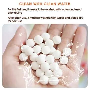 10mm Pre-Washed Ceramic Pie Crust Weights for Baking Quiche Tart Natural Stoneware with Sealed Jar (2 Pound)