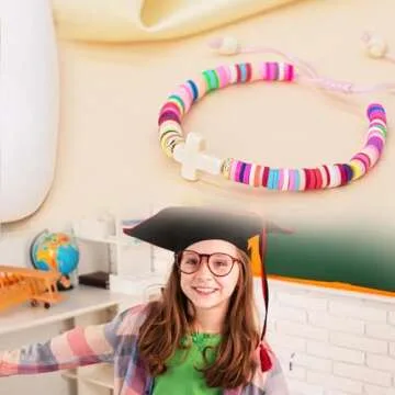 TOLOWOBK Cross Bracelet for Teen Girls - Inspirational Gift